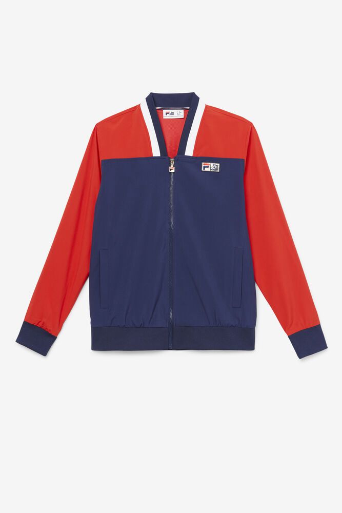 Fila X The Museum Track Jacket Navy/Red - Mens - 10845GOWI